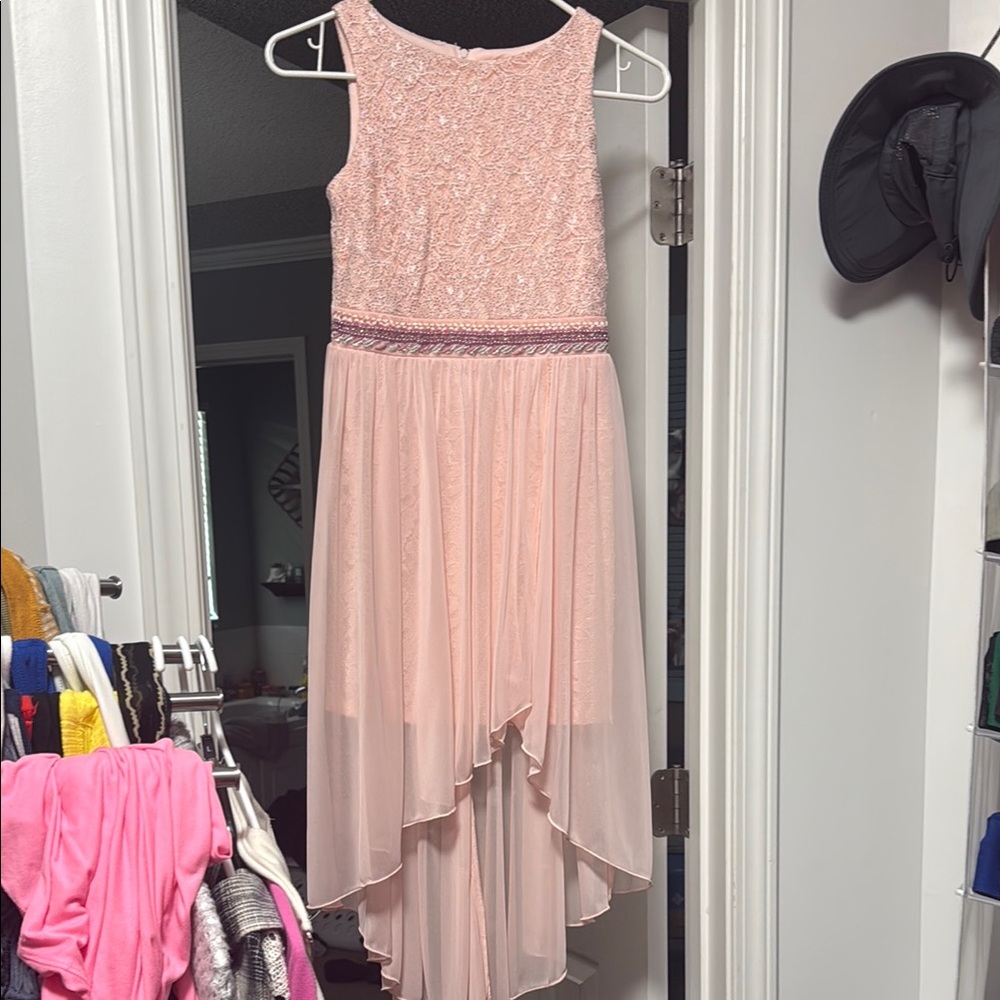 BCX Pink Asymmetrical High-Low Sundress